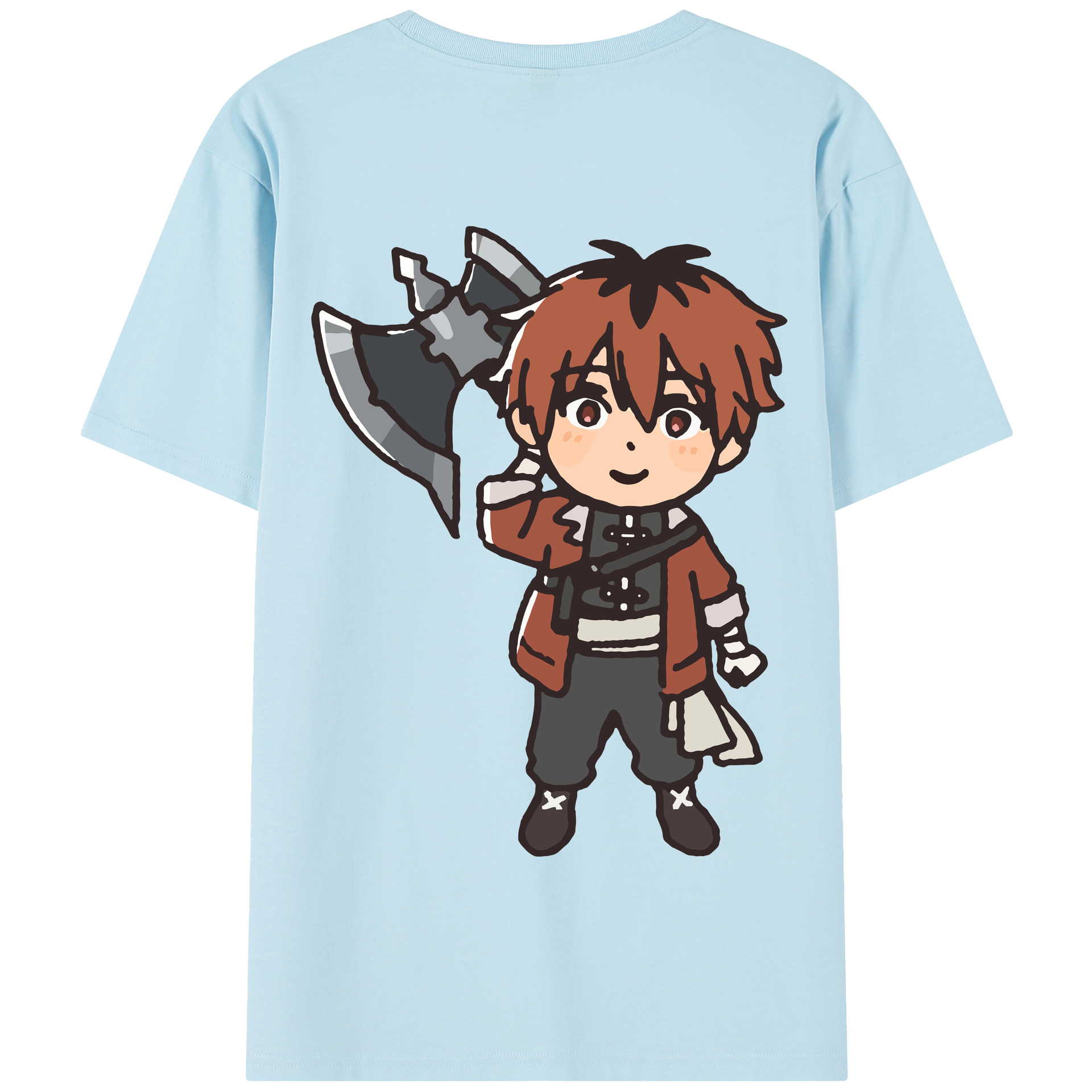 （画像用） 葬送のフリーレン Frieren 綿100％半袖Tシャツ（背面プリント）
